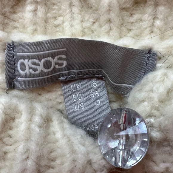 ASOS knit sweater with pearls, size UK8 - Picture 2 of 2